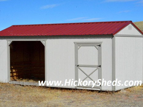 Hickory Sheds Animal Shelter Barn White