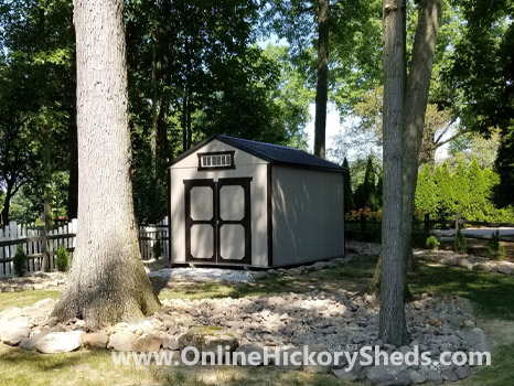 Hickory Sheds Utility Shed Painted Beige