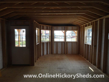 Hickory Sheds Utility Shed with Deluxe Wrap Porch Inside